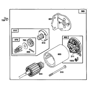 Part Location Diagram of 399169 Toro Motor-Starting